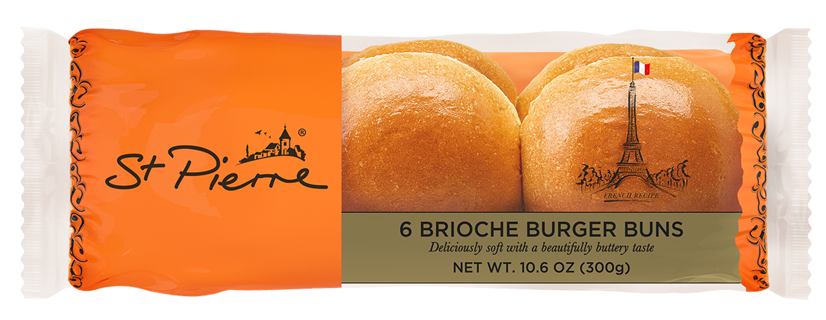 St Pierre 6 Pack Brioche Burger Buns