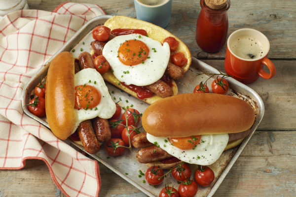Sausage and Egg Breakfast Hot Dogs