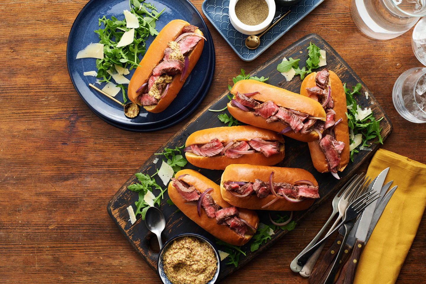 Posh Steak Hot Dog Sandwich