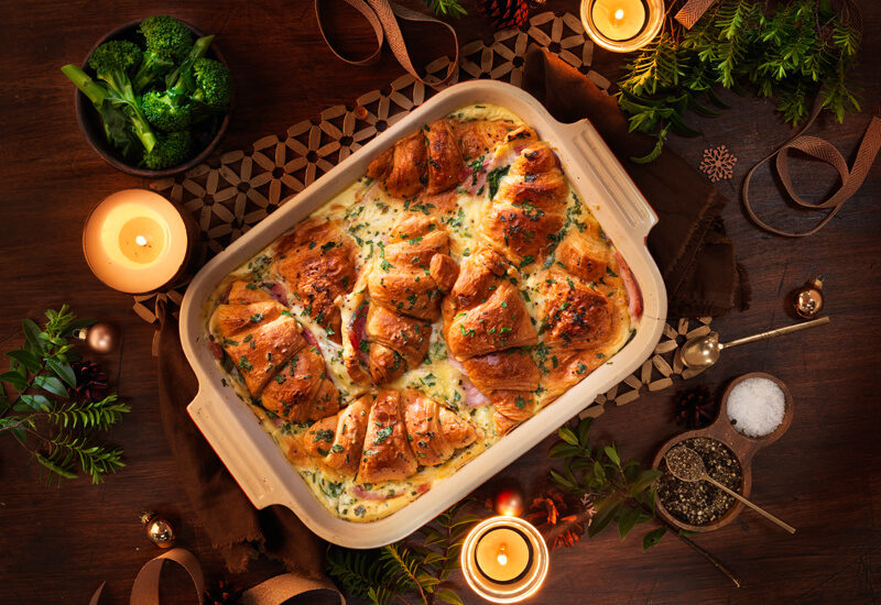 Savory Croissant Bake