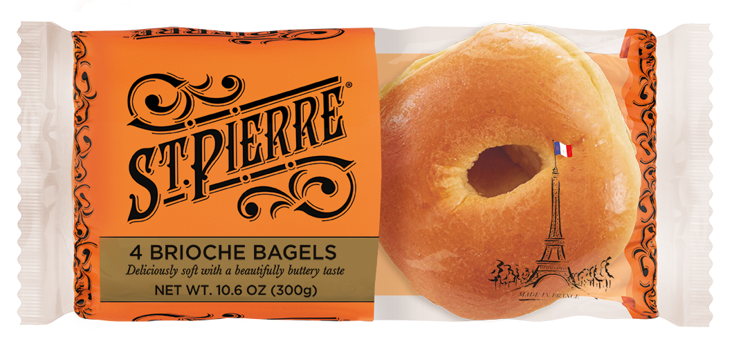 St Pierre 4 Brioche Bagels Pack Shot
