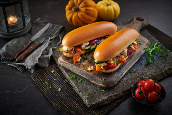 Honey Roast Pumpkin And Feta Rolls